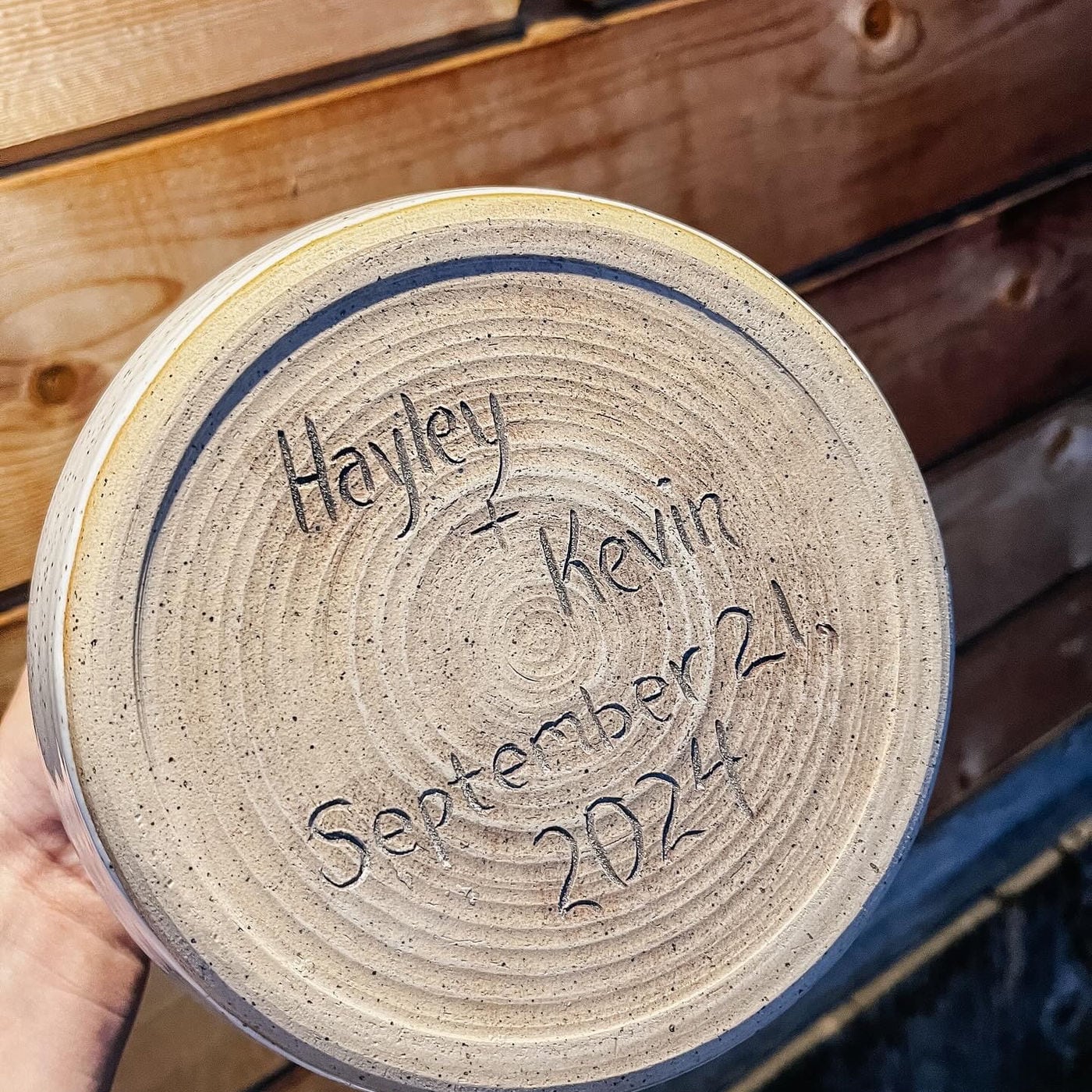 A piece carrying handwriting from the family